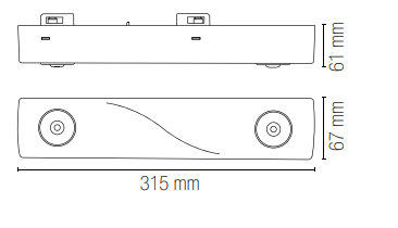 Faro d'emergenza per binario trifase TRACK 2W 250 lumen 4000°k naturale finitura bianco o nero Faro d'emergenza per binario trifase TRACK 2W 250 lumen 4000°k naturale finitura bianco o nero